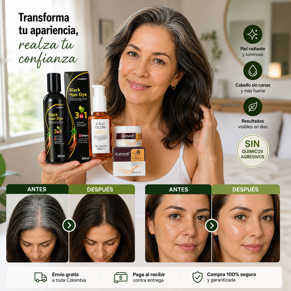 Rejuvenix Total™ – Kit Rejuvenecedor Completo (Piel + Cabello)